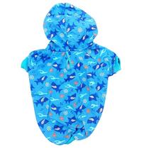 Roupinha para Cães e Gatos Sueter Capuz de Verão Chickão Pet