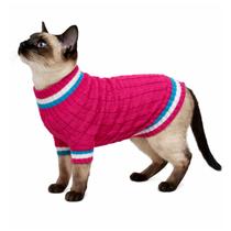 Roupinha para Gato Tricot Listrada - Quentinha e Confortável - Katlen Trico