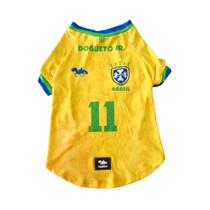 Roupinha Pet Brasil Para Copa do Mundo