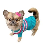 Roupinha Pet Katlen Tricot Vestido Listra