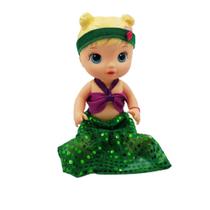Roupinha Sereia Ariel Fantasia de princesa para boneca baby alive