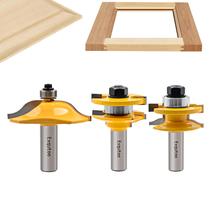 Router Bit Set Exqutoo Raised Panel Cabinet Door 3 unidades Router Bit Set Exqutoo Raised Panel Cabinet Door 3 unidades