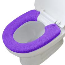 RoxoTampa do assento do vaso sanitário, com fibra de vidro elástica fixa