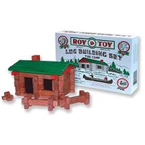 Roy Toy 37 pc Log Camp, Made in The USA, Idades 3 e acima