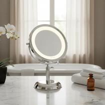 ROYALE LUX espelho cosmético com ring light - cromo ROYALE LUX espelho cosmético com ring light - cromo