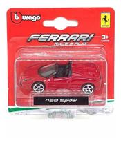 Rp Ferrari 1/64 16Mod 458 Spider 3.0 Vermelha Burago Bburago 56000