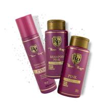 Rp Pink Shampoo 300ml + Máscara 300ml + Finish Pink 250ml - PRODUTOS RP
