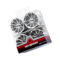 RS Red Spider 1:10 Flat Run PTG2 RV TT02 Unlimited FW06 Rodas de liga de alumínio e metal xv02R463 RS Red Spider 1:10 Flat Run PTG2 RV TT02 Unlimited FW06 Rodas de liga de alumínio e metal xv02R463