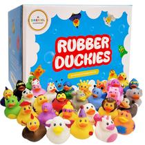 Rubber Duck Toy Duckies, pacote com 50 unidades para crianças, banho e presente de aniversário
