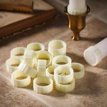 Rubber Taper Candle Hugger Grips Pushglossy, pacote com 20 unidades, marfim