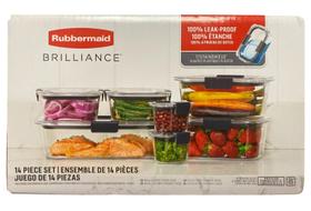 Rubbermaid Brilliance Potes Armazenamento hermético 14 Peças