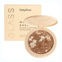 Ruby Rose Glass Marble Essence Bronzer e Iluminador Marmorizado 14,7g - Cor 1