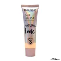 Ruby Rose Natural Look Cor Bege 3 - Base Líquida