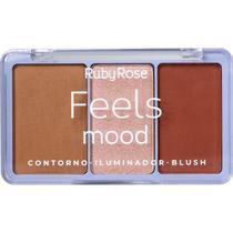 RubyRose Contorno Iluminador Blush Feels T30/I40/B100 HB7526
