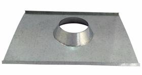 Rufo colarinho de telhado galvanizado para chaminé de 180 mm de diâmetro