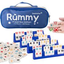 Rummy Cube Game Doublefan Mini Size com bolsa de lona 160 peças
