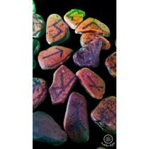 Runas Eir- Set de seixos de rio runas nórdicas elder Futhark personalizada Nomady