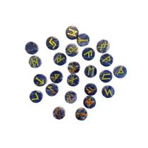 Runas Nórdicas em Disco de Cristal - 25 Peças com Livreto Explicativo