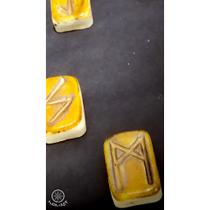 Runas Sunna - Set de cerâmica esmaltada artesanal- runas nórdicas elder Futhark personalizada Nomady