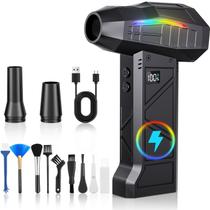 RUNLANE Electric Air Duster FB09-Black de 4 velocidades sem fio