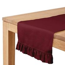 Runner de Mesa Estiloso Marrom para Decoração de Casamento, Festas e Feriados - Vargottam