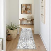 Runner Jinchan 61x152 cm Vintage Antideslizante Azul Runner Jinchan 61x152 cm Vintage Antideslizante Azul