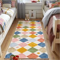 Runner Rug Jinchan 2x6 Alfombra Infantil Antideslizante Lavable con patrón de Diamantes Runner Rug Jinchan 2x6 Alfombra Infantil Antideslizante Lavable con patrón de Diamantes