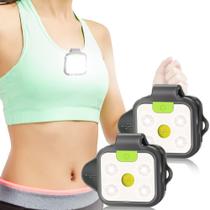 Running Light EGUKU, pacote com 2 clipes em 200 lúmens, recarregável por USB