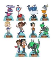 Rusty Rivets -10 Displays De Festa De 30cm Totens