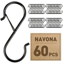 S Hooks Navona 60 peças de metal pesado para pendurar 9 cm S Hooks Navona 60 peças de metal pesado para pendurar 9 cm