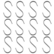 S Hooks Senkary 24 peças de aço inoxidável de 5,6 cm para serviços pesados