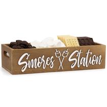 S'mores Station Box PugeZ, cozinha ao ar livre, decoração de acampamento