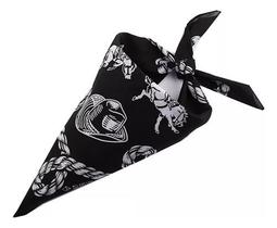 S0403 Lenço Bandana Luxo Cowboy Peão Rodeio Chapéu Corda 4o2644