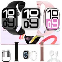 S11 Relogio Smart Watch Original Responde Mensagens Chamadas Amoled Kit Com Pulseira Case E Pelicula S11 Relogio Smart Watch Original Responde Mensagens Chamadas Amoled Kit Com Pulseira Case E Pelicula