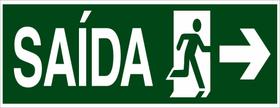 S13 - Saída de Emergência - Seta Direita - Fotoluminescente S13 - Saída de Emergência - Seta Direita - Fotoluminescente