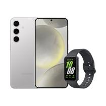 S24 (256GB) - Cinza + Galaxy Fit3 - Grafite