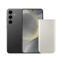 S24+ (256GB) - Preto + Bateria Carregador Portatil 3x USB-C 20000mAh Super Rapida 45W