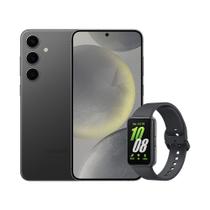 S24+ (256GB) - Preto + Galaxy Fit3 - Grafite - Samsung S24+ (256GB) - Preto + Galaxy Fit3 - Grafite - Samsung