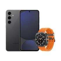 S24 FE (256GB) - Grafite + Galaxy Watch Ultra LTE 47mm - Titânio Cinza