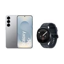 S25+ (512GB) - Prata + Watch9 BT 44 mm - Grafite - Samsung