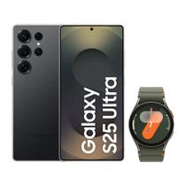 S25 Ultra (512GB) - Titânio Preto + Galaxy Watch7 BT 40mm - Verde - Samsung S25 Ultra (512GB) - Titânio Preto + Galaxy Watch7 BT 40mm - Verde - Samsung