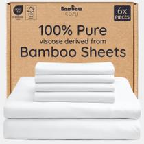 Sábana Ajustable Bambaw King Size de Bambú con Tecnología Refrescante y Profundidad de 40 cm Sábana Ajustable Bambaw King Size de Bambú con Tecnología Refrescante y Profundidad de 40 cm