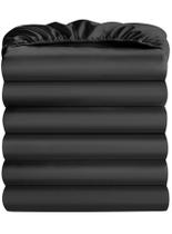 Sábana Ajustable Maple&Stone Tamaño Queen Color Negro - Paquete de 6 Sábana Ajustable Maple&Stone Tamaño Queen Color Negro - Paquete de 6