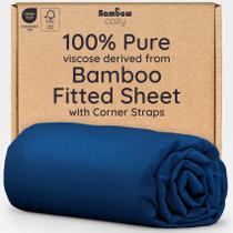 Sábana Bajera Bambaw King Size 100% Viscosa de Bambú Refrigerante Navy Sábana Bajera Bambaw King Size 100% Viscosa de Bambú Refrigerante Navy