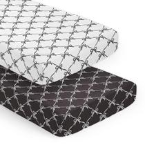 Sábanas ajustadas para cuna de bebé Sweet Jojo Designs 132x71 cm paquete de 2