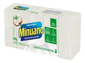 Sabão Barra Coco Minuano Pacote 500g 5 Unidades Sabão Barra Coco Minuano Pacote 500g 5 Unidades