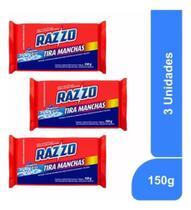 Sabão Barra Razzo Tira Manchas Kit 3 Unidades Envio Imediato