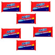 Sabão Barra Razzo Tira Manchas Kit Com 6 Unidades De 150g