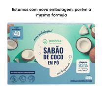 Sabão de Coco em Pó Orgânico 400g Positiv.a