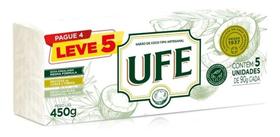 Sabão Em Barra Coco Ufe 5x90g =450g Promocional L5p4 Barras